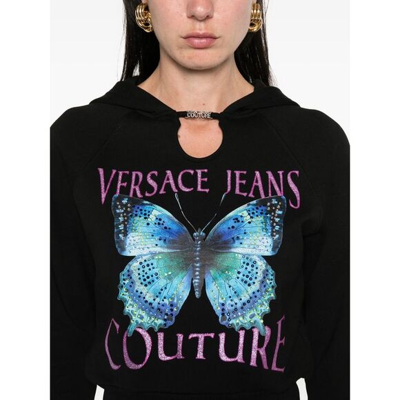 Versace Jeans Couture Black Tops - Hoodies Women